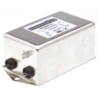 Roxburgh EMC Single Phase Chassis Mount RFI Filter 16A 250V AC 60Hz Fast-On Termination RES90