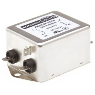 Roxburgh EMC Single Phase Chassis Mount RFI Filter 3A 250V AC 400Hz Fast-On Termination RES70 