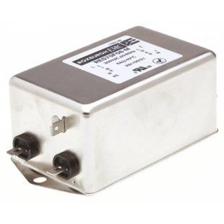 Roxburgh EMC RES70 Series 6A 250V AC 400Hz Chassis Mount RFI Filter Fast-On Termination 