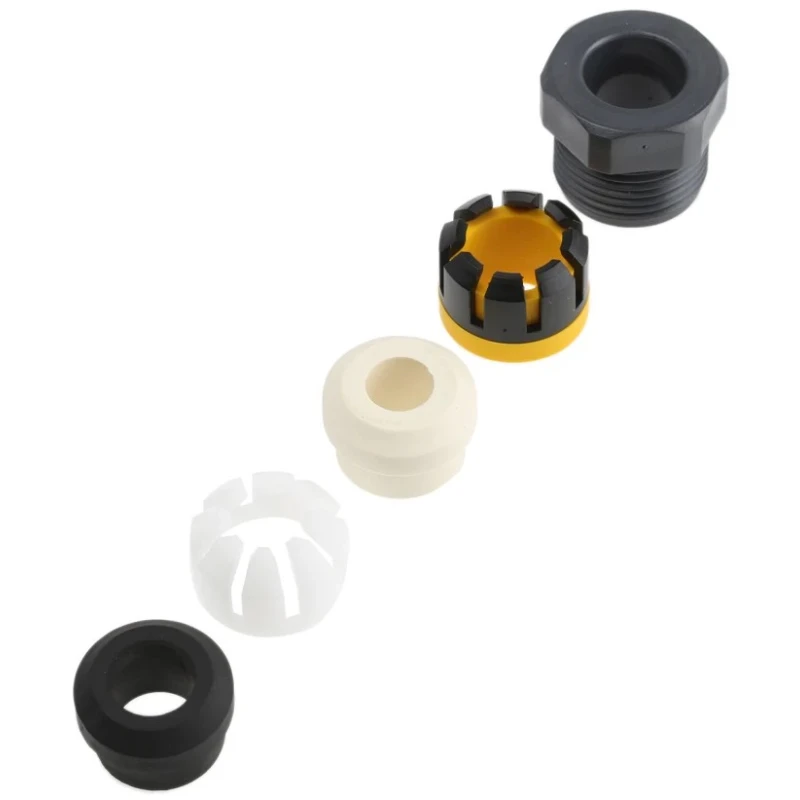 Bulgin 7000 Series 6 Cable Gland Kit with 1 Gland, 1 Gland Nut, and Cages PXP7088/0713