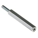 RS PRO Hexagonal Zinc Plated Steel M3 Threaded Standoff 30 mm Body 10 mm Stud 806-6617