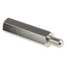 RS PRO Brass Hexagonal Threaded Standoff, M5 Thread Size, 30 mm Body Length, 8 mm Stud, Nickel Plated 806-6641