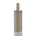 RS PRO Nickel Plated Steel Hexagonal Threaded Standoff M6, 30 mm Body, 10 mm Stud 806-6679