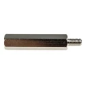 RS PRO Steel Hexagonal Threaded Standoff, Male/Female, 45 mm Length Body, 10 mm Stud, Nickel Plated, M6 Thread 806-6685