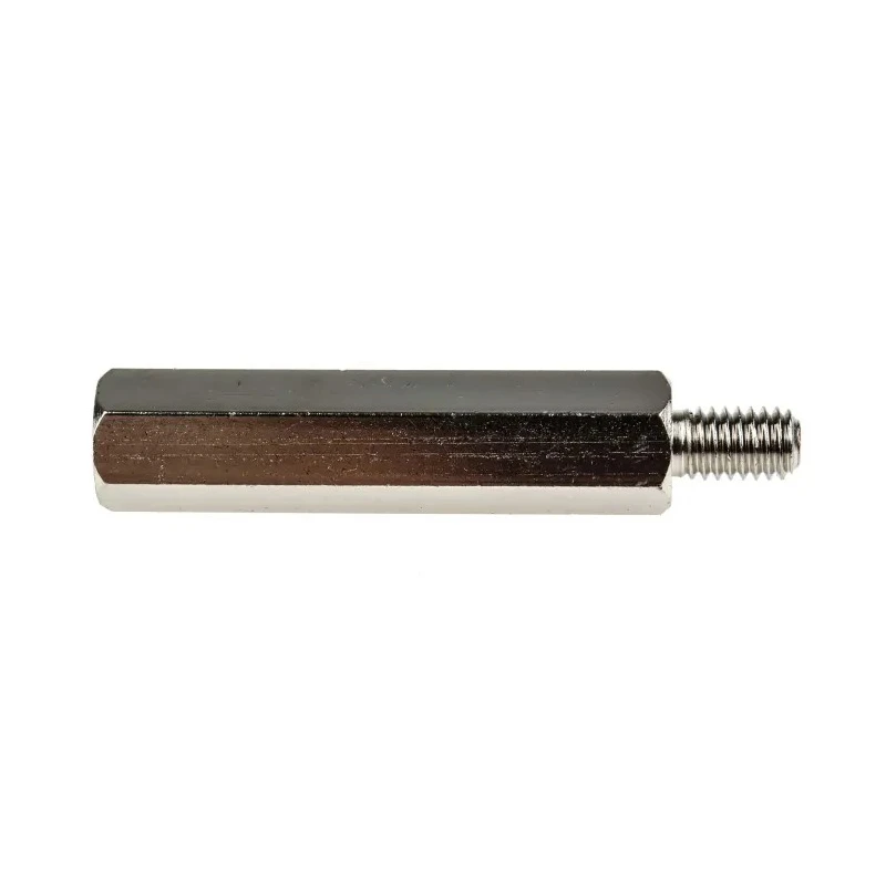 RS PRO Steel Hexagonal Threaded Standoff, Male/Female, 45 mm Length Body, 10 mm Stud, Nickel Plated, M6 Thread 806-6685