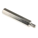 RS PRO M6 Nickel Plated Steel Hexagonal Threaded Standoff, 55 mm Body Length, 10 mm Stud Length, Hex Size 10 mm 806-6698