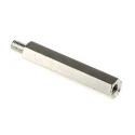 RS PRO M6 Nickel Plated Steel Hexagonal Threaded Standoff, 55 mm Body Length, 10 mm Stud Length, Hex Size 10 mm 806-6698