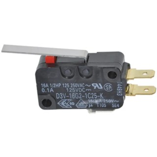 Omron Miniature Hinge Lever Micro Switch Quick Connect Terminal 16A SPCO IP40 D3V-16G2-1C25-K
