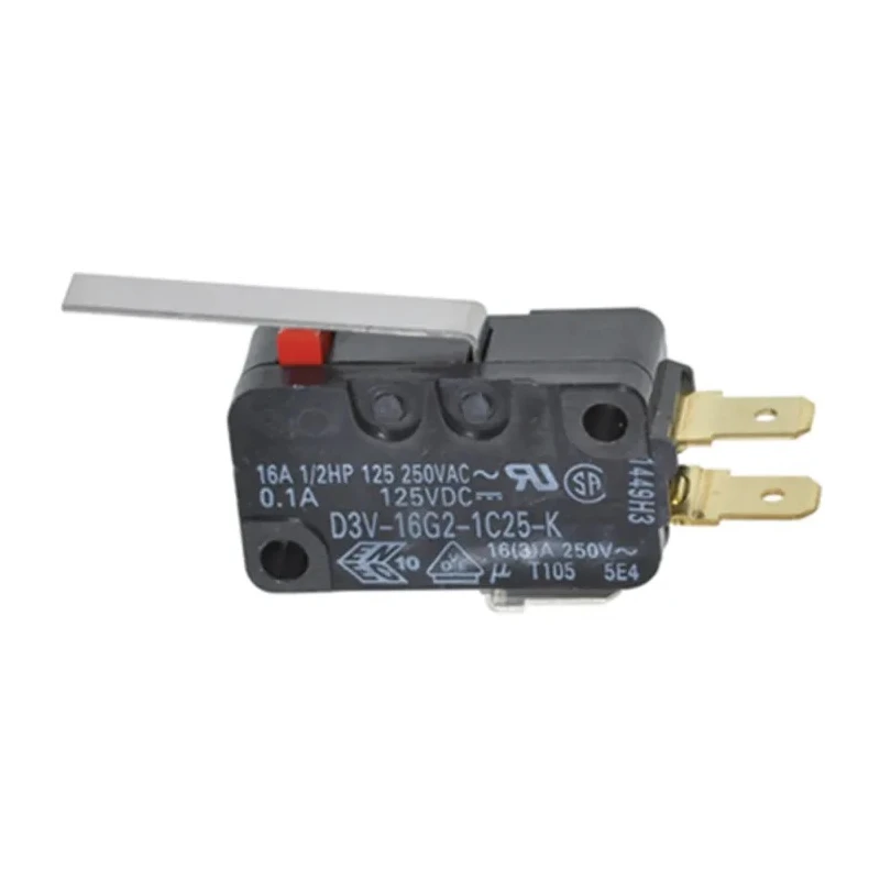 Omron Miniature Hinge Lever Micro Switch Quick Connect Terminal 16A SPCO IP40 D3V-16G2-1C25-K