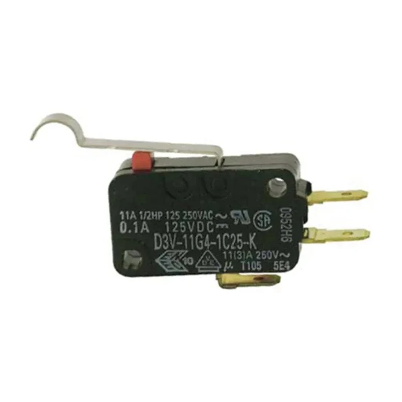 Omron Simulated Roller Lever Micro Switch Quick Connect Terminal 11A 250V AC D3V-11G4-1C25-K