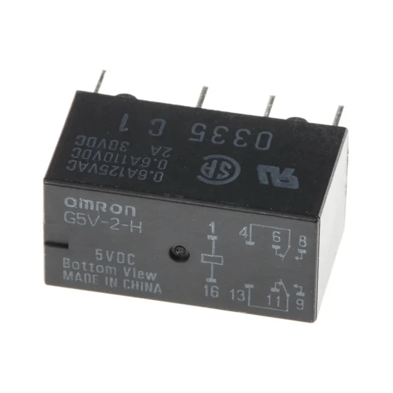 Omron PCB Signal Relay 5V dc Coil 1A DPDT G5V-2-H 5DC