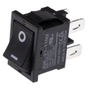 Omron DPST On-Off On-Off Rocker Switch Panel Aluminium Housing Panel Cutout 21x15 mm 10A A8L-21-11N2