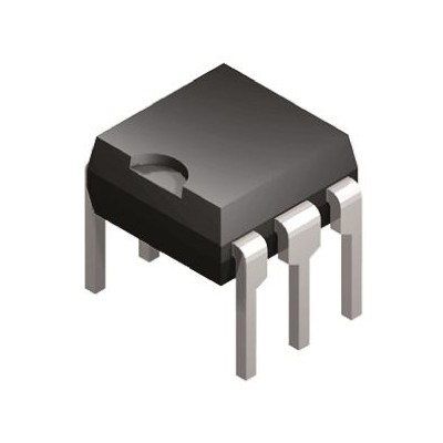 onsemi DC Input Optocoupler, Through Hole, 6-Pin MDIP, 60mA, 7500V Isolation, -40°C to 100°C, H11F1VM