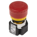Idec XA Series Emergency Stop Push Button Panel Mount 16 mm Cutout SPDT IP65 XA1E-BV302R