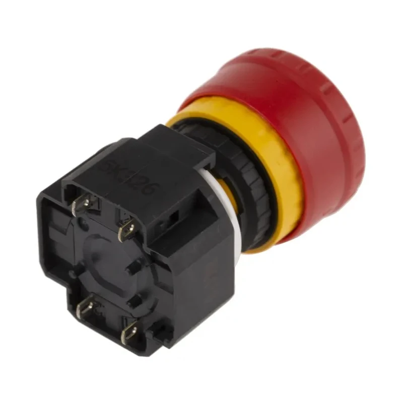 Idec XA Series Emergency Stop Push Button Panel Mount 16 mm Cutout SPDT IP65 XA1E-BV302R