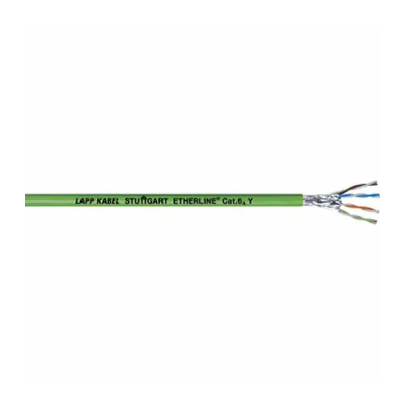 Lapp Cat6 Ethernet Cable 50 m Green Polyurethane Jacket Unterminated STP ETHERLINE Series 
