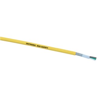 Lapp UNITRONIC BUS SAFETY Data Cable, 3 Cores, 0.75 mm² CSA 18 AWG, Screened, 50 m Length, 250 V, Yellow 2170295