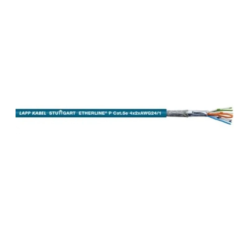 Lapp Cat5e Ethernet Cable 50 m Blue Unterminated SF/UTP Polyurethane 125V ETHERLINE 