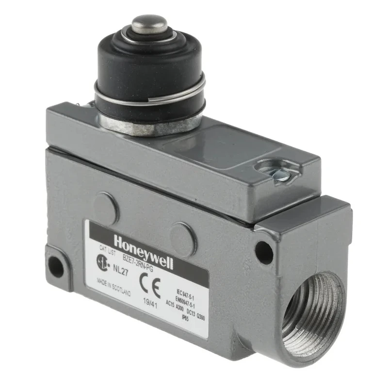 Honeywell Technologies Pin Plunger Limit Switch, SPDT, IP50/IP65, Die Cast Aluminium Housing, 480V BZE7