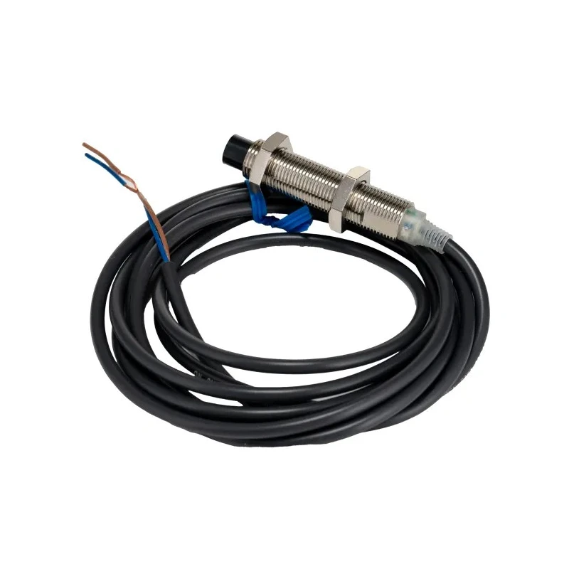 Omron Threaded Barrel Inductive Proximity Sensor M12 2-Wire 40V AC 5 mm Detection Brass Housing E2E2-X5MY1 2M