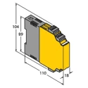 Turck Galvanic Barrier, 1 Channel, 20 to 250V AC, DIN Rail Mount, ATEX IECEx Certified IM1-12EX-R