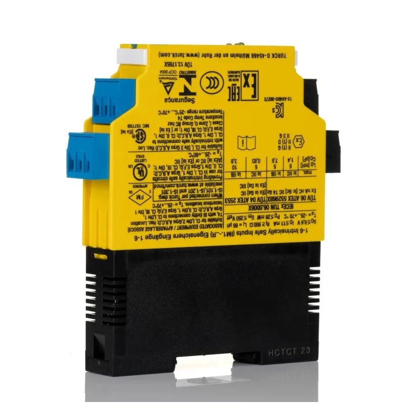 Turck 2 Channel Galvanic Barrier IECEx ATEX Rated DIN Rail Mount IM1-22EX-R