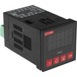 RS PRO Panel Timer Relay, Multifunction, 1-Contact, SPDT, 230 V dc/ac, One Shot, IP65 Rated 808-6620