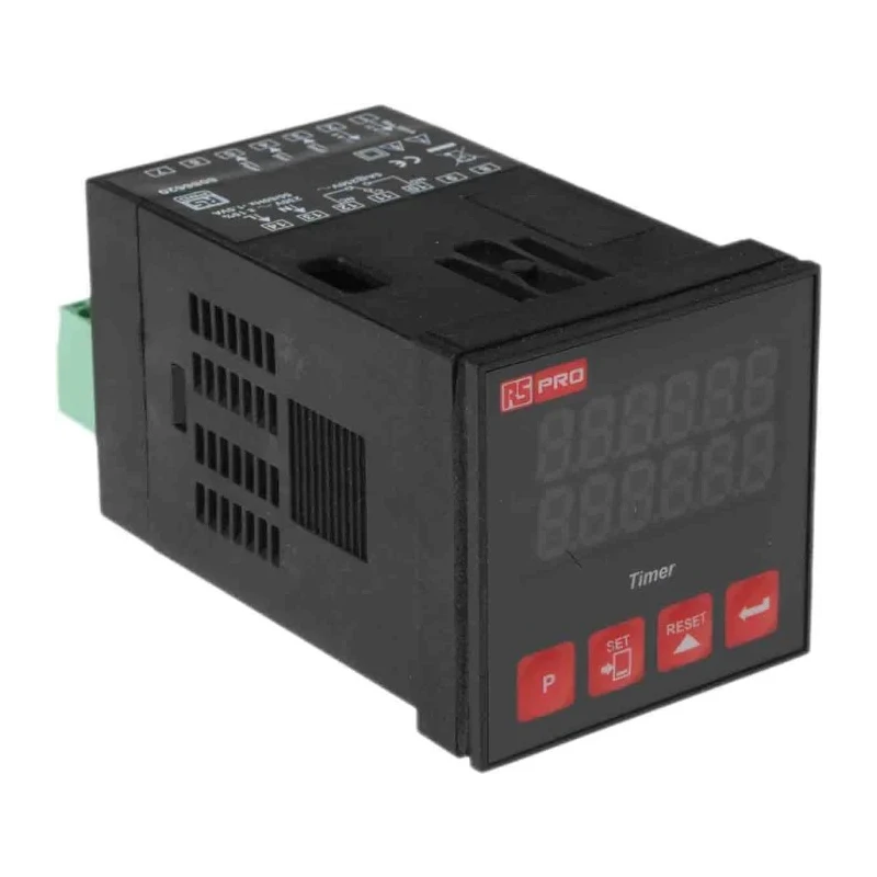 RS PRO Panel Timer Relay, Multifunction, 1-Contact, SPDT, 230 V dc/ac, One Shot, IP65 Rated 808-6620