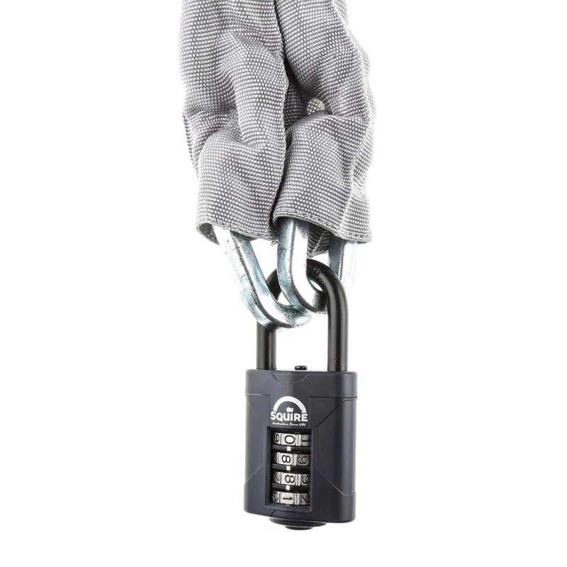 Squire Combination Padlock Steel Padlock Weatherproof 8 mm Shackle 50mm Width RS CP50Y3