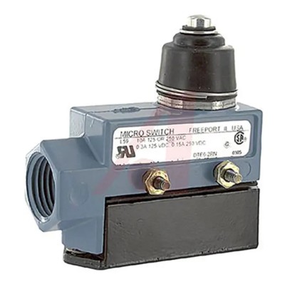Honeywell Technologies DTE6 Series Plunger Limit Switch 2 NO/2 NC IP66 Die Cast Zinc Housing 250V AC 10A DTE6-2RN