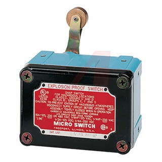 Honeywell Technologies EX Series Roller Lever Limit Switch, 1 NO/1 NC, Die Cast Aluminium Housing, 480V AC, 15A EX-AR30