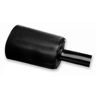TE Connectivity Halogen Free Polyolefin Heat Shrink Tubing Black 24 mm Sleeve Diameter x 1.2 m Length RHW-24/6-1200/ADH-0