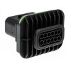 TE Connectivity Automotive Connector Male Black Flange 12 Way Crimp Termination 1-1564520-1
