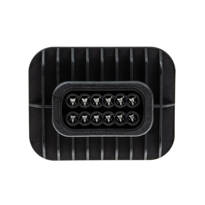 TE Connectivity Automotive Connector Male Black Flange 12 Way Crimp Termination 1-1564520-1