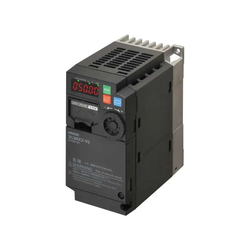 Omron 3G3MX2 Series Inverter Drive 100W Vector Control 3 Phase 230V AC 1.2A 3G3MX2-A2001-EV2