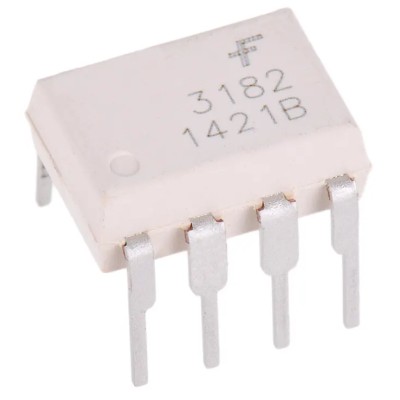onsemi DC Input Optocoupler Through Hole 8-Pin MDIP Mount, MOSFET Output, 1.8V Forward Voltage, 25mA Max Input FOD3182
