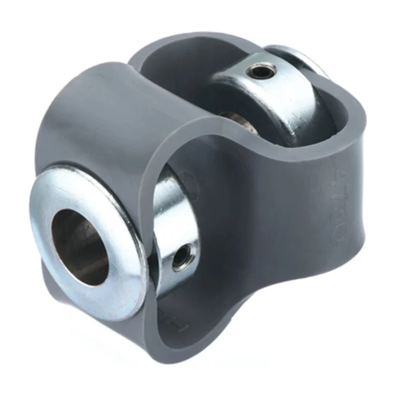 Huco 56 mm Diameter Steel Flexible Coupler, 56 mm Length, 16 mm Bore A and B, Set Screw Style, 10 Nm Torque 047.40.4242.RS