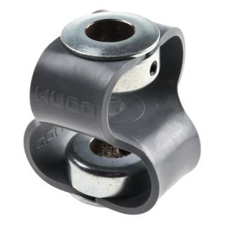 Huco 48 mm Diameter Steel Flexible Coupler, 48 mm Length, 12 mm Bore A & B, Set Screw Style, Max Speed 3000rpm 047.20.3535.RS