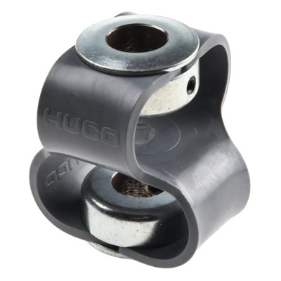 Huco 48 mm Diameter Steel Flexible Coupler, 48 mm Length, 12 mm Bore A & B, Set Screw Style, Max Speed 3000rpm 047.20.3535.RS
