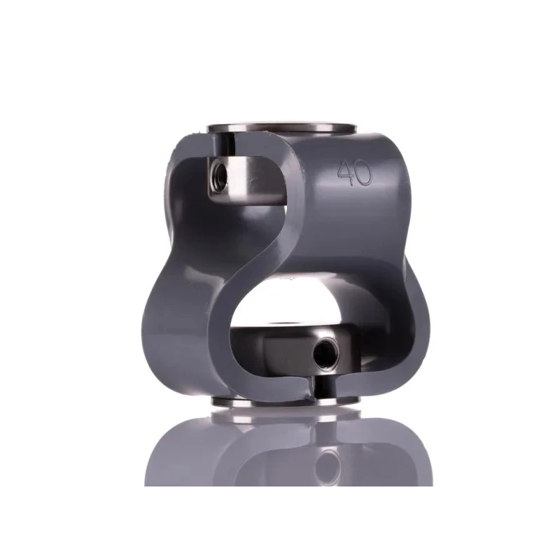 Huco Steel Flexible Double Loop Coupler 56 mm Diameter, 56 mm Length, 6 mm Bore 047.40.2222.RS