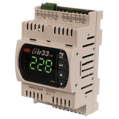 Carel DIN Rail On-Off Temperature Controller 2 Input, 4 Output Relay 30V dc Temperature Control DN33