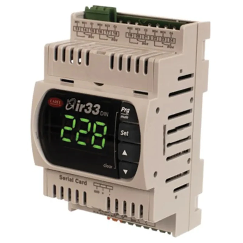 Carel DIN Rail On-Off Temperature Controller 2 Input, 4 Output Relay 30V dc Temperature Control DN33
