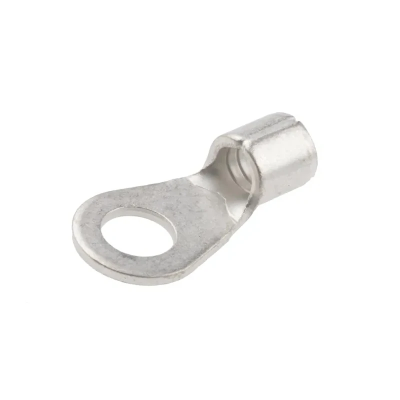 RS PRO Uninsulated Ring Terminal 10 Stud Size, 12 AWG to 10 AWG Wire Size, Copper Tin-Plated, Grey 809-2256