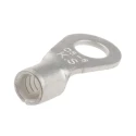 RS PRO Uninsulated Ring Terminal 10 Stud Size, 12 AWG to 10 AWG Wire Size, Copper Tin-Plated, Grey 809-2256