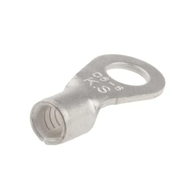RS PRO Uninsulated Ring Terminal 10 Stud Size, 12 AWG to 10 AWG Wire Size, Copper Tin-Plated, Grey 809-2256
