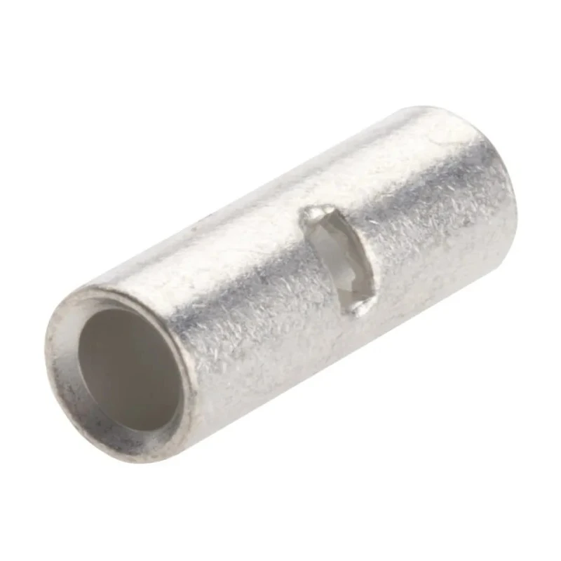 RS PRO Butt Splice Connector Uninsulated Copper Tin Plated 10 AWG 20mm Length 1mm Thickness 809-2388