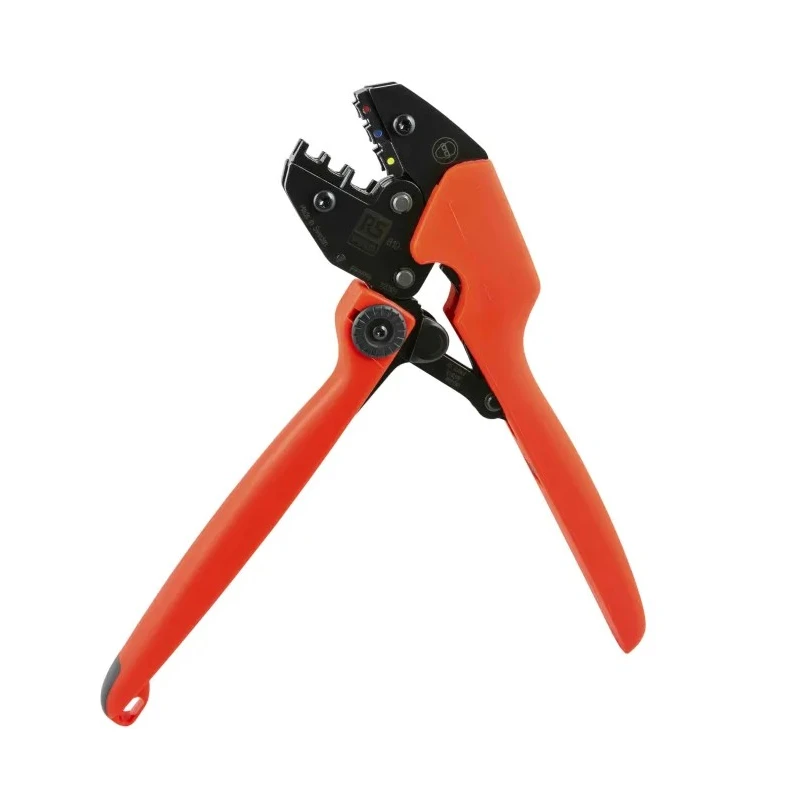 RS PRO Durable Ratchet Crimp Tool for Blue, Red, Yellow Insulated Terminals, Non-Slip Handle, 256mm Length 810-0748