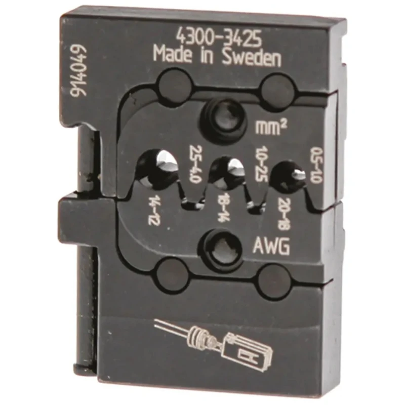 RS PRO Crimp Die Set Coaxial Type Crimp Die Insulated Black 810-0741