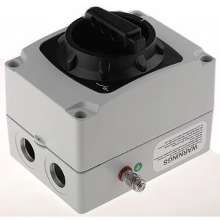 Craig & Derricott 6-Pole DIN Rail Isolator Switch, 25A Current, 7.5 kW Power, Black Handle SDDG206EBZ22