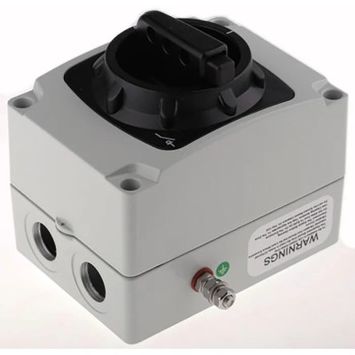 Craig & Derricott 6-Pole DIN Rail Isolator Switch, 25A Current, 7.5 kW Power, Black Handle SDDG206EBZ22
